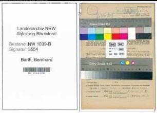 Entnazifizierung Bernhard Barth , geb. 26.11.1919 (Angestellter)