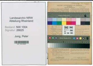Entnazifizierung Peter Jung , geb. 01.06.1889 (Kaufm.Angestellter)
