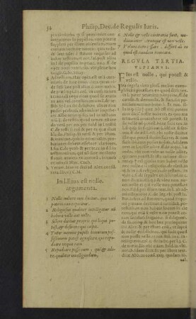 Regula Tertia. - XVII.