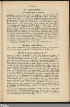 47. Musikvereine