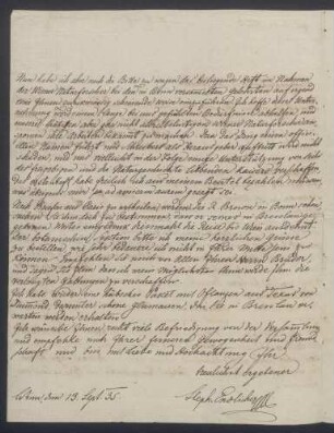 Stephan Ladislaus Endlicher an Christian Gottfried Daniel Nees von Esenbeck