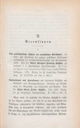 165-192 [Rezension] Schäffle, Albert, Das gesellschaftliche System der menschlichen Wirthschaft; 3. Aufl.