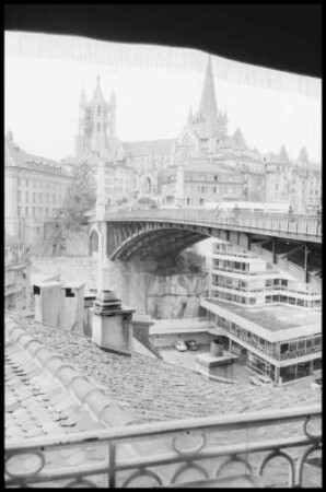 Lausanne: Pont Bessières und Kathedrale