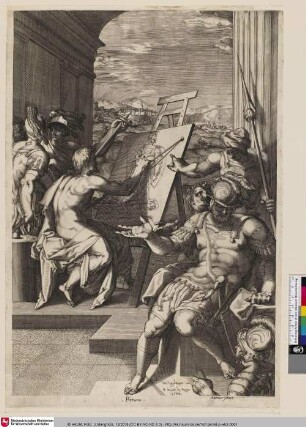 Pittura [Apelles malt das Porträt Alexanders des Großen]