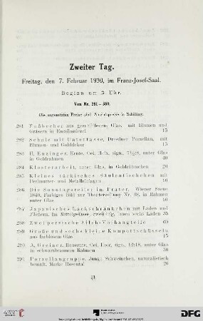 Zweiter Tag (Nr. 281-580)