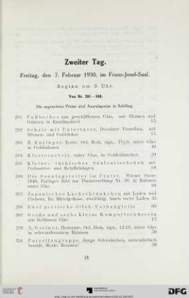 Zweiter Tag (Nr. 281-580)
