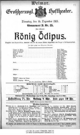 König Ödipus
