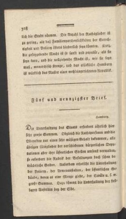 Fünf und neunzigster Brief