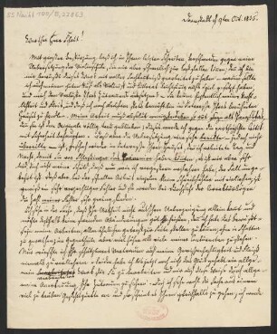 Brief an B. Schott's Söhne : 09.10.1835