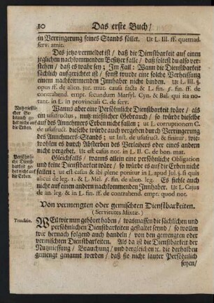 Von vermengten oder gemischten Dienstbarkeiten