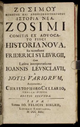 Zōsimu Komētos Kai Apophiskosynēgoru Istoria Nea