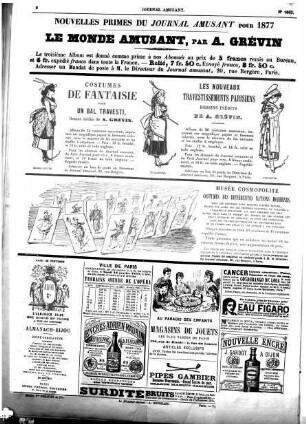 Le Journal amusant : journal illustré, journal d'images, journal comique, critique, satirique, etc. 1877 = Jg. 30