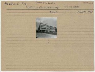 Ministerium für Volksbildung. Berlin, Mitte, Unter den Linden/Otto-Grotewohl-Straße (seit 1993 Wilhelmstraße)