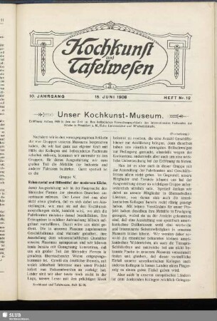 Heft Nr. 12, 15. Juni 1908