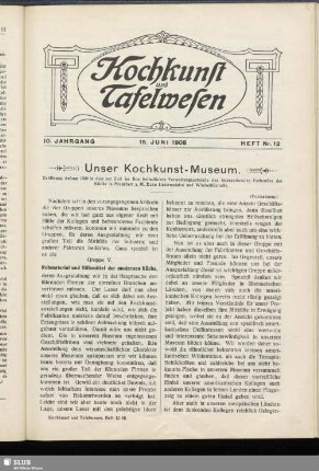 Heft Nr. 12, 15. Juni 1908