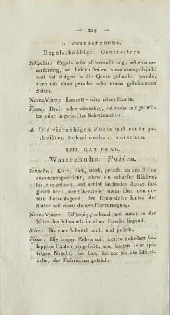 LIII. Gattung. Wasserhuhn. Fulica