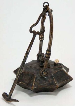 Grubenlampe (Öllampe, sog. " Linsenlampe")