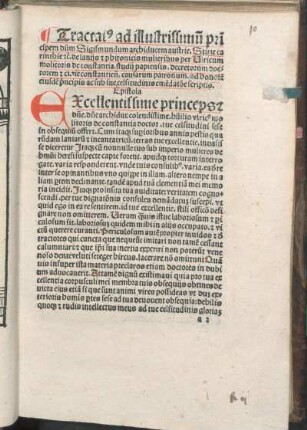 Tractatus ad illustrissimum principem dominum Sigismundum archiducem austrie. ...