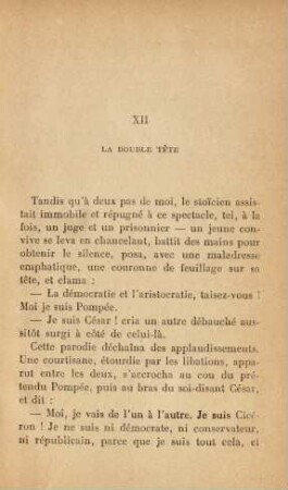 XII La double tete