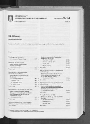 94. Sitzung