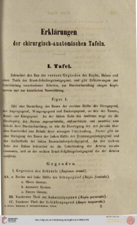 Erklärung der chirurgisch-anatomischen Tafeln