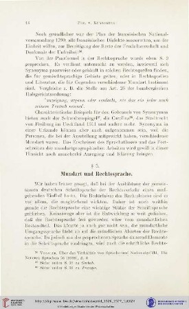 §. 5. Mundart und Rechtssprache