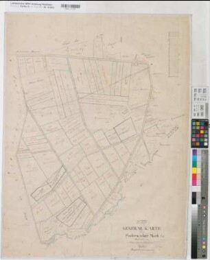 Suderwich (Recklinghausen), Teilung der Sudwerwicher (Holz-)Mark, Bl. 1 Generalkarte