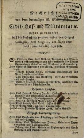 Herzoglich-Sachsen-Meiningisches Adreß-Buch : auf das Jahr Christi ..., 1812