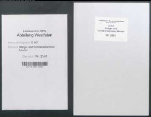 Prästationsregister der zur Kommende Wietersheim gehörigen Bauerschaften Päpinghausen und Frille (Vogtei Übernstieg)