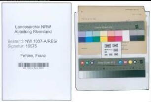 Entnazifizierung Franz Fehlen , geb. 19.06.1901 ()