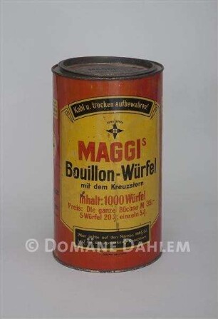 Dose für "MAGGI’s Bouillonwürfel"