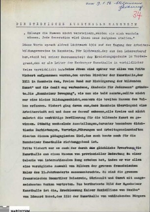 Die Städtische Kunsthalle Mannheim