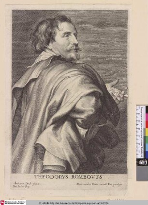 Theodorus Rombouts [Porträt des Malers Theodor Rombouts; Theodor Rombouts; Portret van de schilder Theodoor Rombouts]