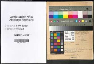 Entnazifizierung Josef Walter , geb. 02.04.1912 (Arbeiter)