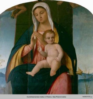 Thronende Madonna mit den Heiligen Antonius von Padova und Laurentius