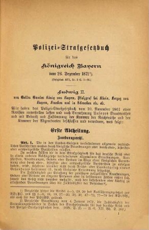 Anleitung zur Verabfassung ortspolizeilicher Vorschriften : auf Grund des Polizeistrafgesetzbuches, des Reichs-Strafgesetzbuches, der Reichs-Gewerbe-Ordnung, der Gemeinde-Ordnung und der Aufschlagsgesetze mit Entwürfen zu ortspolizeilichen Vorschriften, statutarischen Bestimmungen, Regulativen und Gebührentarifen