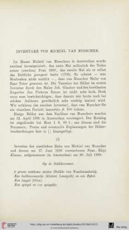 Inventare von Michiel van Musscher