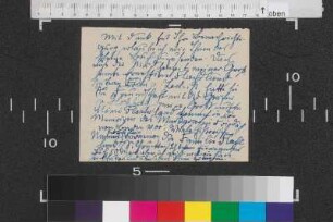 undatierter Brief