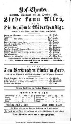 Das Versprechen hinter'm Herd