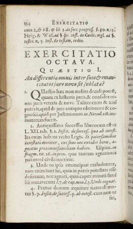 Exercitatio Octava.