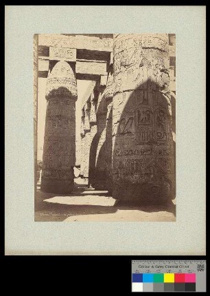 Karnak.Gd. Temple. Intr. de la Salle Hypostyle. Colonnade.