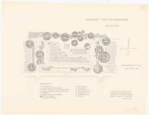 Friedhof Stolp: Grundriss Ehrenfriedhof 1:200