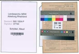 Entnazifizierung Maud Scholten , geb. 06.02.1886 ()