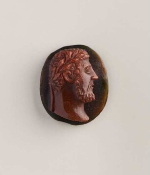 Kameo mit römischem Kaiser (Marcus Aurelius?), 17. Jh.