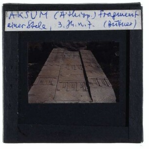 Aksum, unbekanntes Fragment