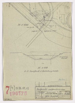 Neißewehr, Sohlschwelleneinbau