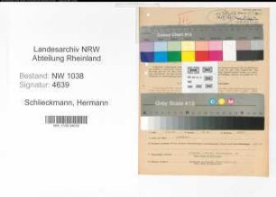 Entnazifizierung Hermann Schlieckmann , geb. 25.12.1885 (Finanzbeamter)