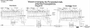 Stuttgart Hbf: Längenschnitt Post-, Dienst- und Expressguttunnel Personentunnel Wasserversorgung