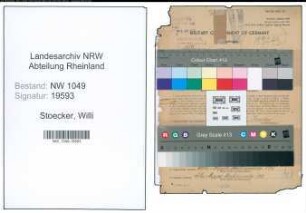 Entnazifizierung Willi Stoecker , geb. 18.07.1900 (Verwaltungsangestellter)