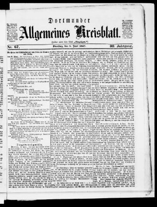 Dortmunder allgemeines Kreisblatt. 1857-1859